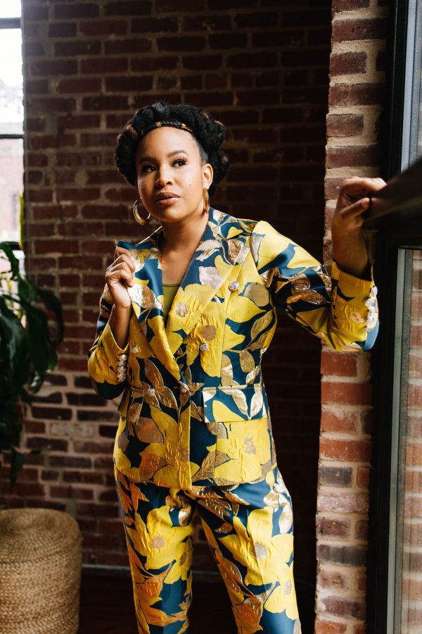 Damask double breasted pant suit - Image 4